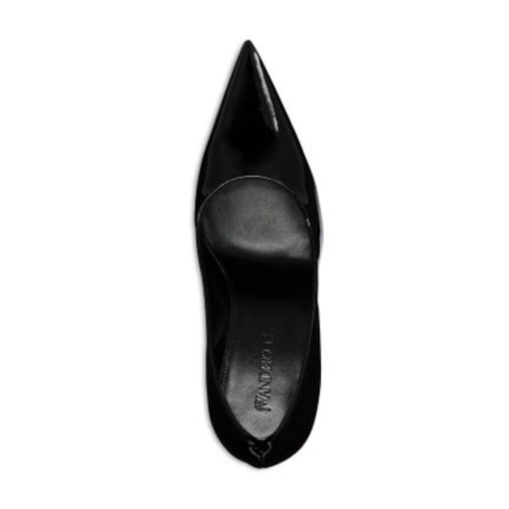 JW ANDERSON Womens Black Toe Sculpted Heel Slip On Leather Pumps Shoes 37 - Picture 3 of 3